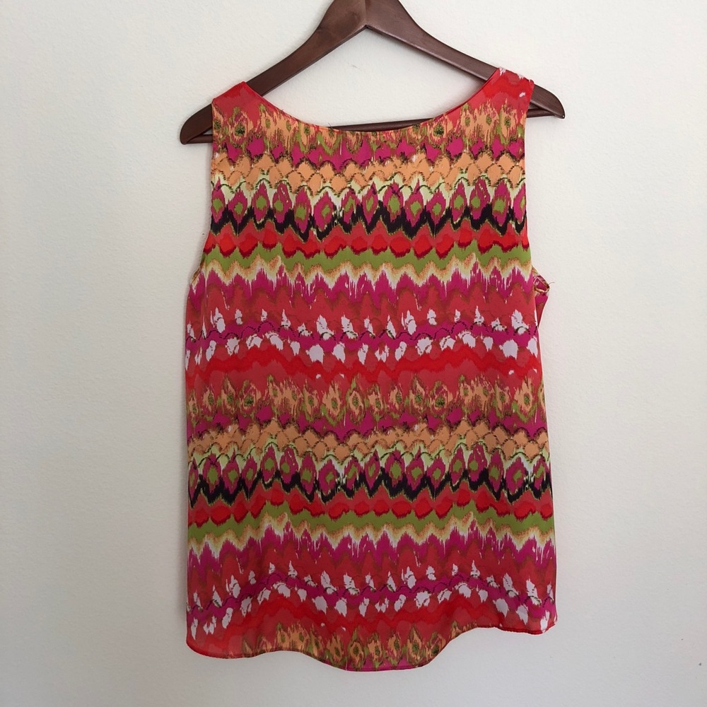❤️Satin sleeveless multicolored top❤️ - Picture 6 of 7